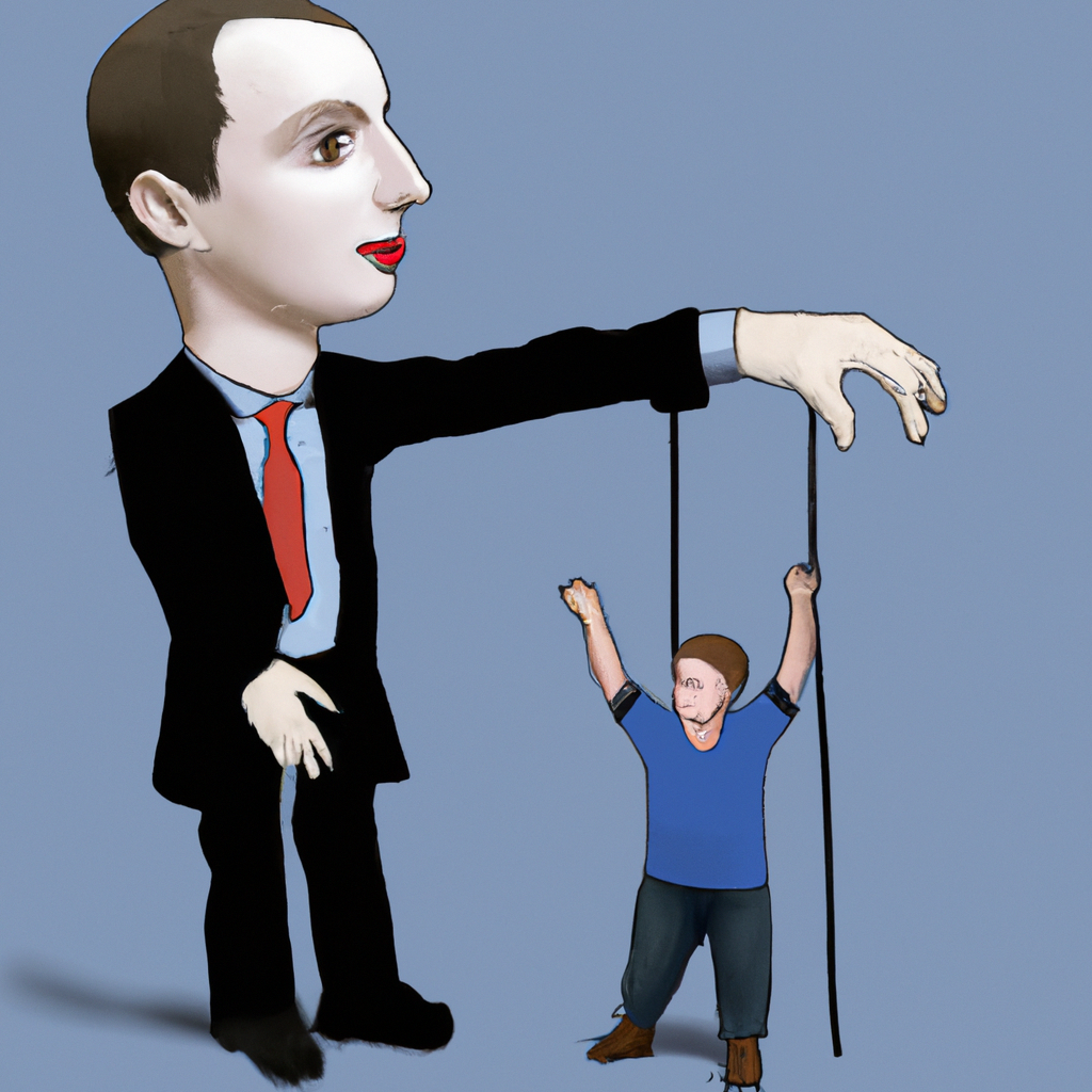 Marionnette woke d'un politicien